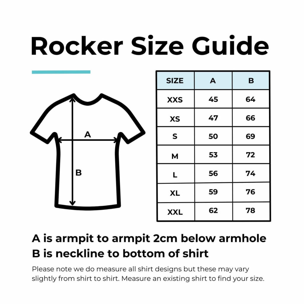 Rocker T Size Guide
